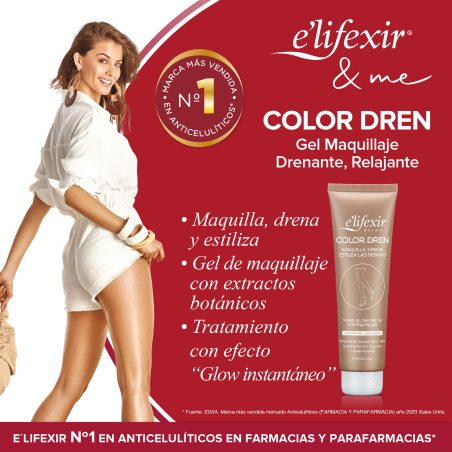 Color Dren Crema Maquillaje para Piernas Drenante Estiliza