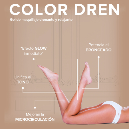 Color Dren Crema Maquillaje para Piernas Drenante Estiliza