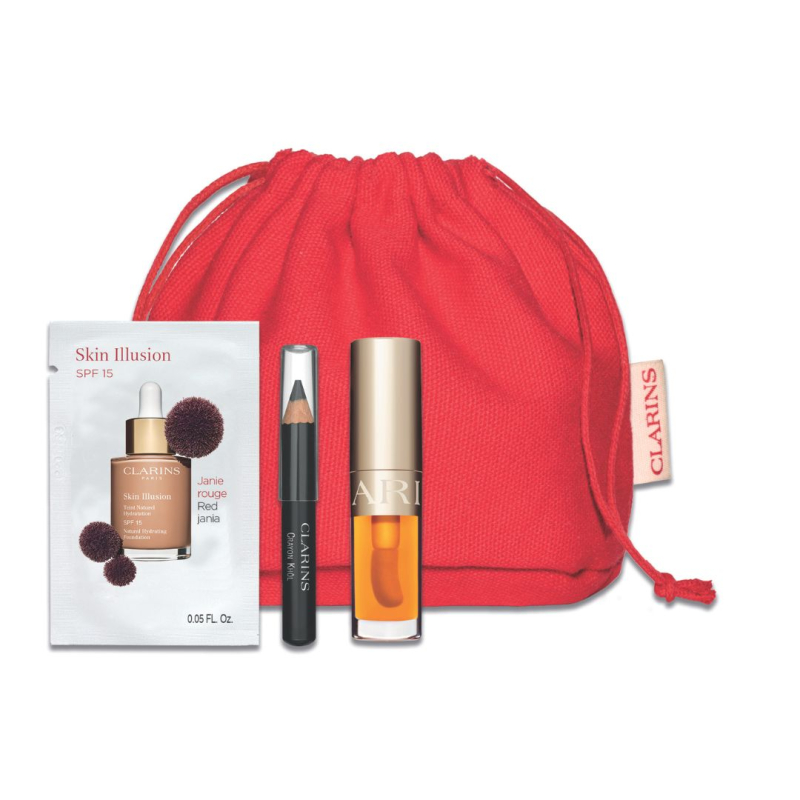 Bolsita Maquillaje Roja Clarins