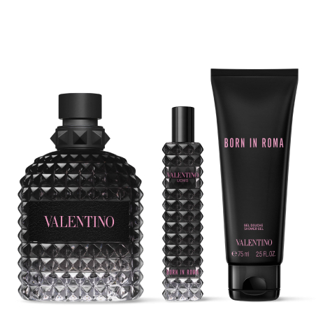 Set de Navidad Born in Roma Uomo Eau de Toilette y Gel de Ducha