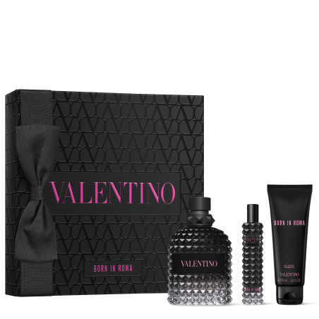 Set de Navidad Born in Roma Uomo Eau de Toilette y Gel de Ducha