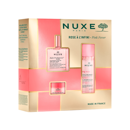 Set Huile Prodigieuse Florale + Very Rose Bálsamo  Labios + Very Rose Agua Micelar