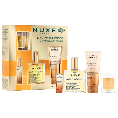 Set Huile Prodigieuse + Prodigieux Aceite de Ducha + Prodigieux le Parfum + Prodigieux Vela