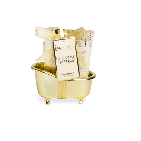 Scented Gold Mini Bathtub Set