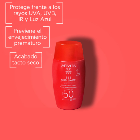 Bee Sun Safe Fluido Facial Invisible Toque Seco Spf 50