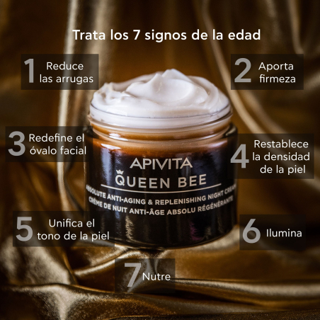 Queen Bee Crema de Noche Reconstituyente Antiedad Absoluto