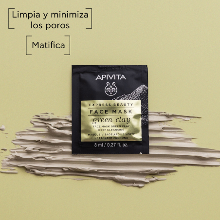 Express Beauty Mascarilla Facial Limpieza Profunda con Arcilla Verde 2x8 ml