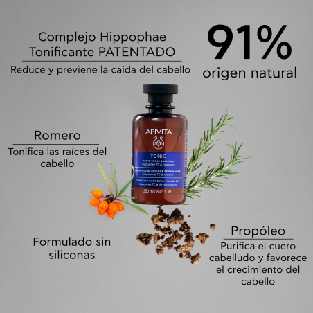 Champú Tonificante para Hombre para la Caída del Cabello