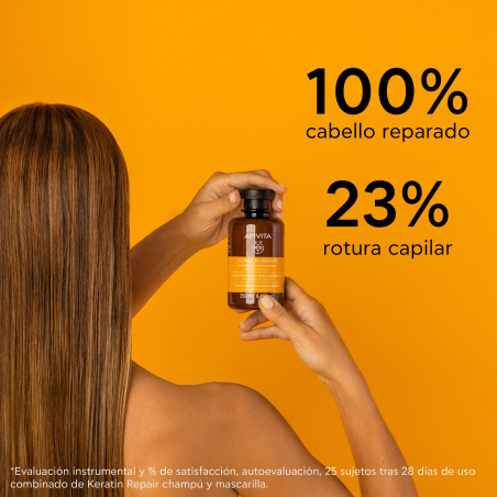 Champú Keratin Repair Nutritivo y Reparador para Cabello Seco y Dañado