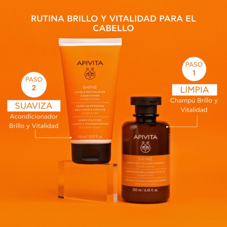 Acondicionador Brillo y Vitalidad con Miel y Naranja