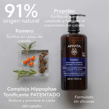 Champú Tonificante para Hombre para la Caída del Cabello 500 ml