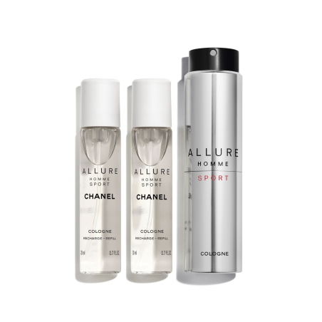 ALLURE HOMME SPORT COLOGNE VAPORIZADOR DE VIAJE RECARGABLE 3X20ML