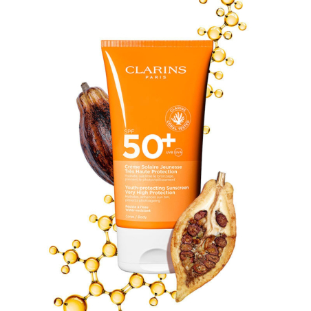 Crema Solar Antiedad Alta Protección SPF 50+ Cuerpo de Clarins