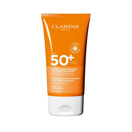 Crema Solar Antiedad Alta Protección SPF 50+ Cuerpo de Clarins