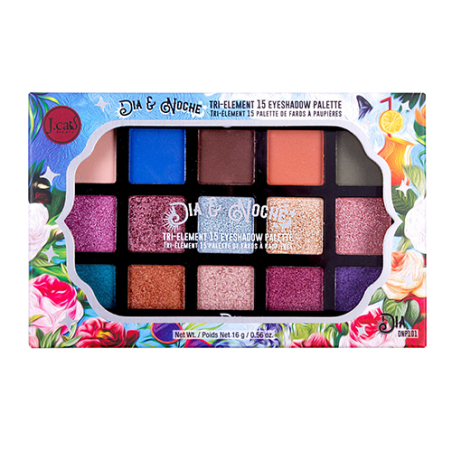 JCAT Dia & Noche Tri-Element 15 Eyeshadow Palette