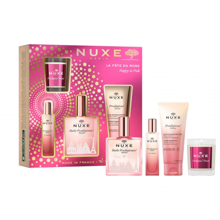 SET HUILE PRODIGIEUSE HAPPY IN PINK